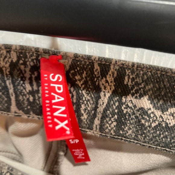 Spanx snakeskin pull on jeggings tan brown small - Picture 5 of 6